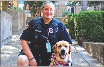 University therapy dog aids Maui wildfire victims