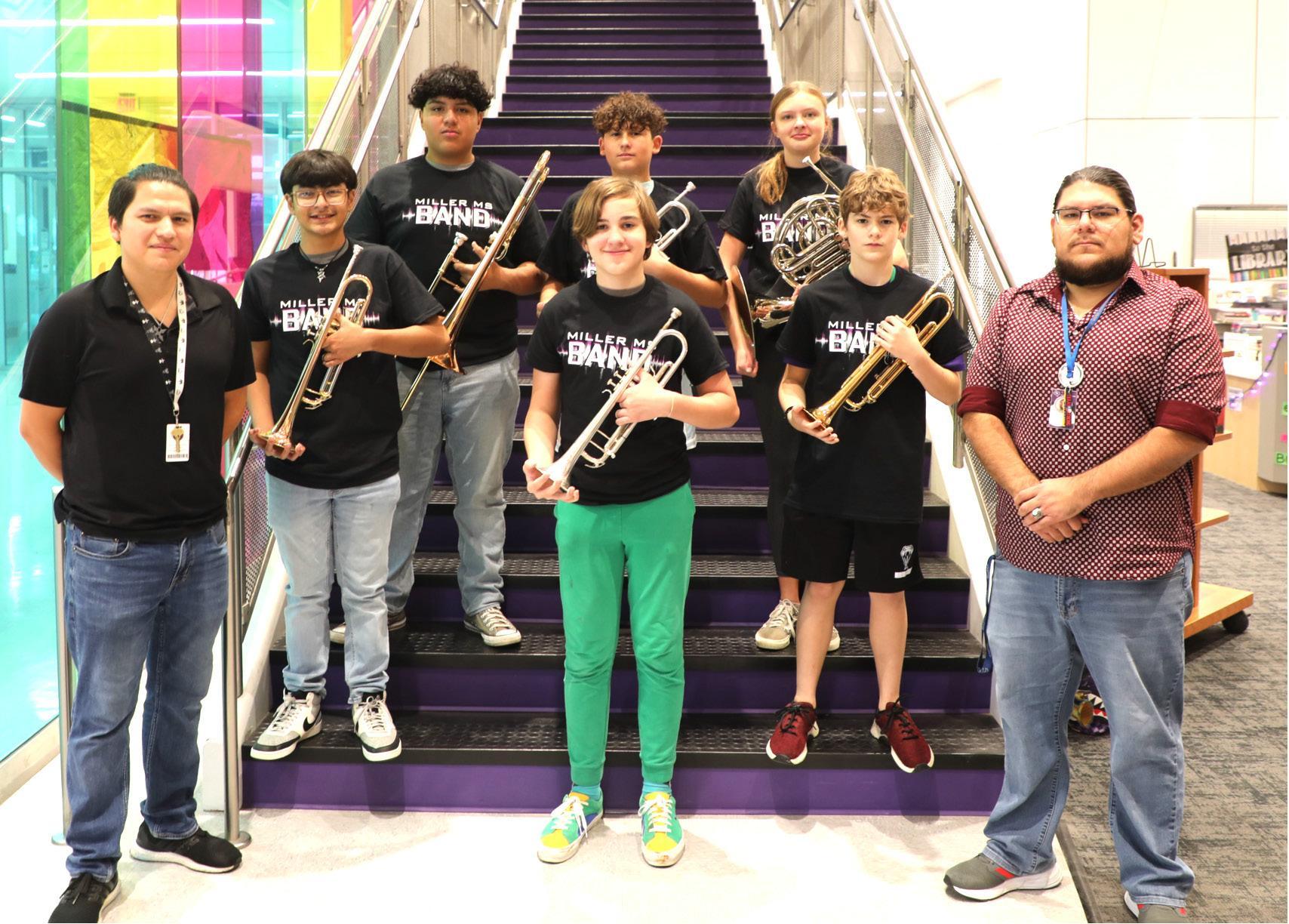 Eight Miller Middle School students are named to All-Regional Band