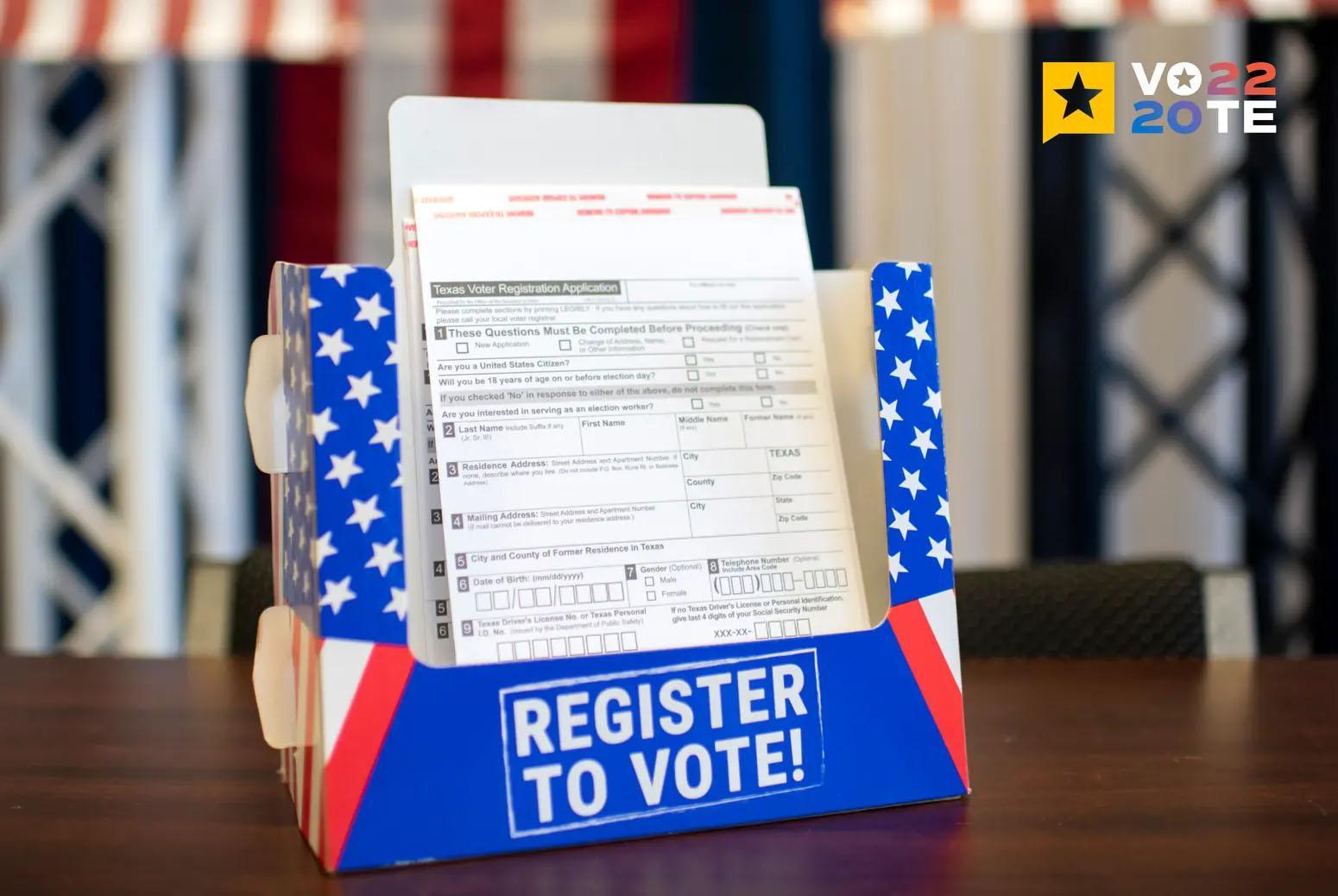 The Texas voter registration deadline is Tuesday, Oct. 11. Here’s how